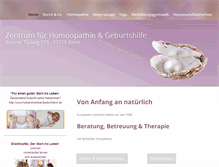Tablet Screenshot of homoeopathie-geburtshilfe.de
